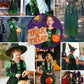 Narecte Halloween Costumes For Girls Halloween Costumes,Witch Costume For Girls Witch Costume,Kids Witch Costume Green L