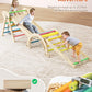 Twinkoo 8 In 1 Pikler Triangle Set, Foldable Toddler Baby Climbing Toys, Solid Wooden Montessori Climbing Set, Baby Climber Indo