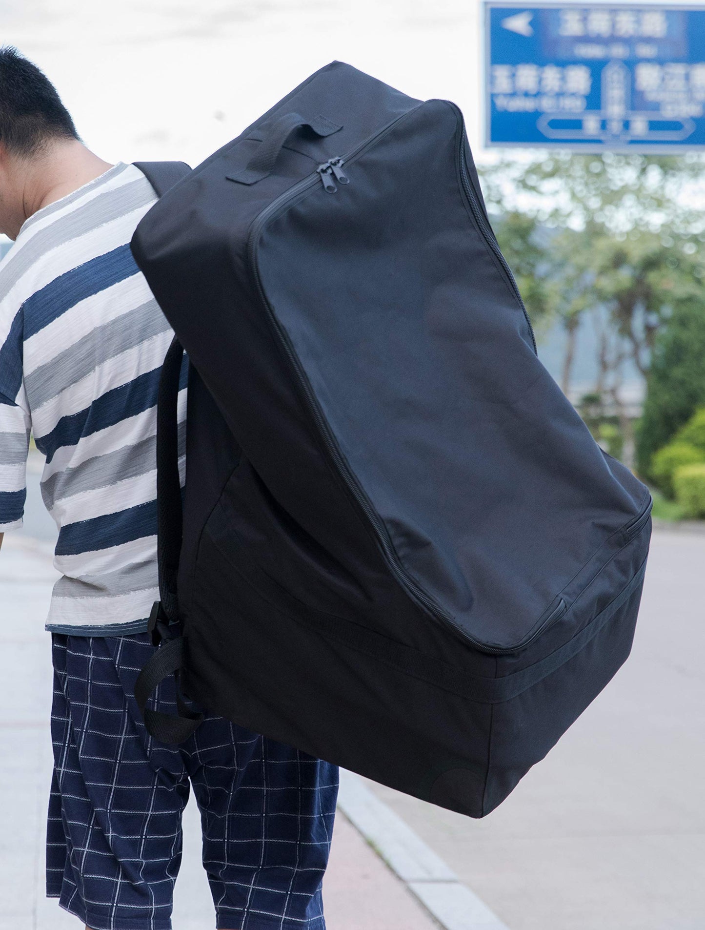 Quickway Imports Universal Car Seat Backpack Travel Bag, Large Padded Protector Bag For Airplane, Gate Bag Check With Padded Adj