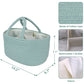 Diaper Caddy Organizer For Baby Cotton Rope Nursery Storage Bin Basket Portable Holder Tote Bag For Changing Table Car Travel Ba