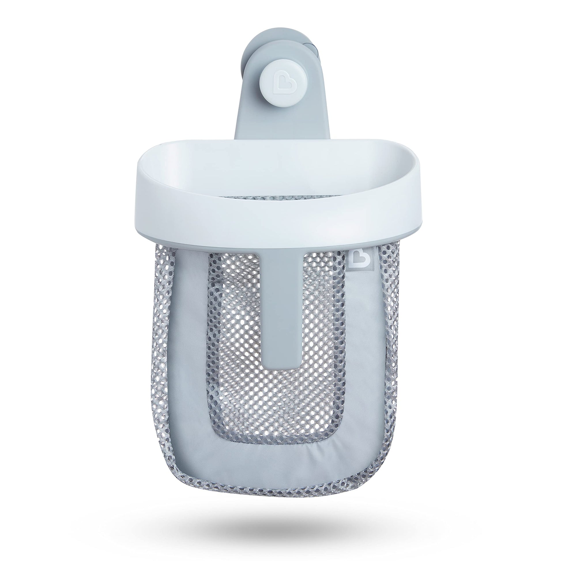 Munchkin Super Scoop Hanging Bath Toy Storage With Quick Drying Mesh, Grey