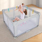 Costzon Foldable Playpen For Babies, 59''X59'' Portable Baby Playpen With 50 Pcs Ocean Balls, 4 Handles, Carry Bag, Visible Mesh