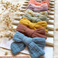 Cherssy Baby Muslin Hair Bows And Headbands, 10Pcs Soft Nylon Hairbands For Newborn, Infants, Toddlers