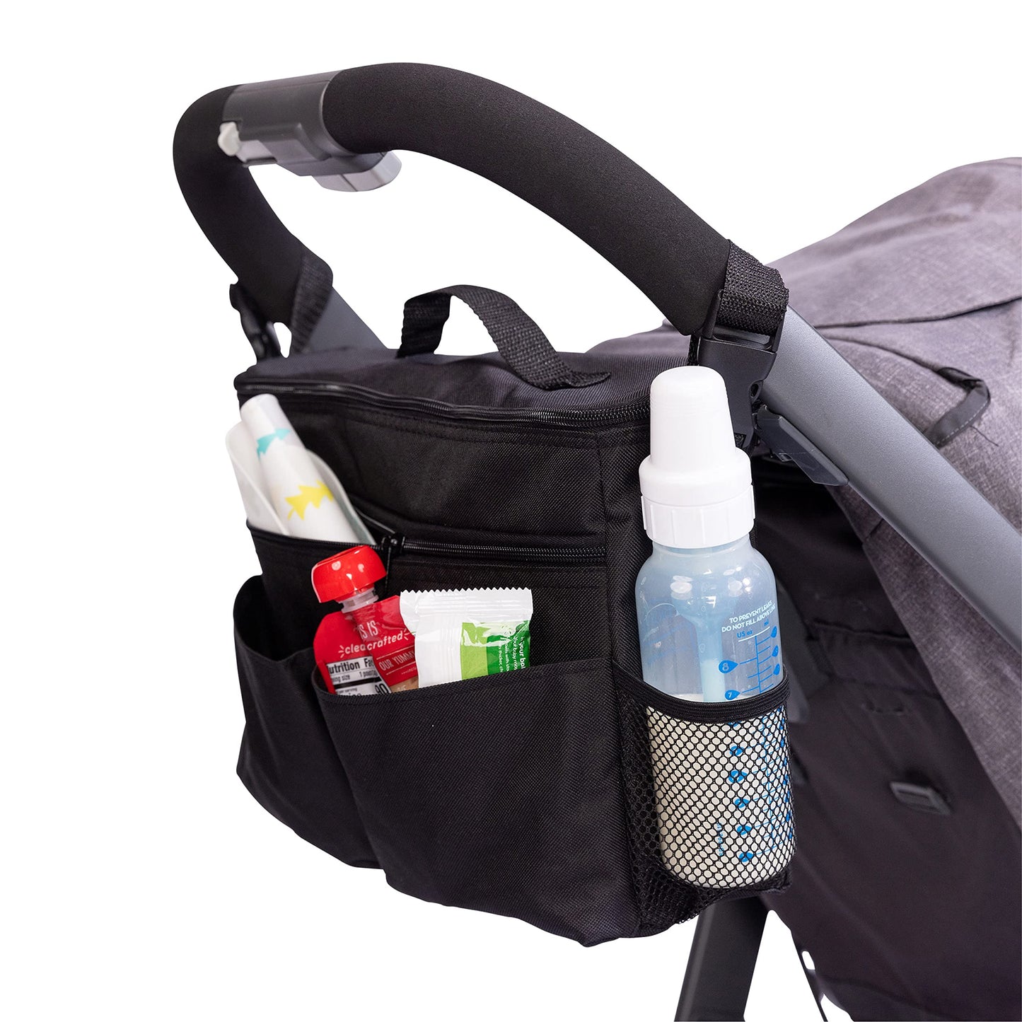 J.L. Childress Cool N Cargo Stroller & Wagon Cooler - Insulated Stroller Organizer Bag with Cup & Bottle Holder, Travel Accesso