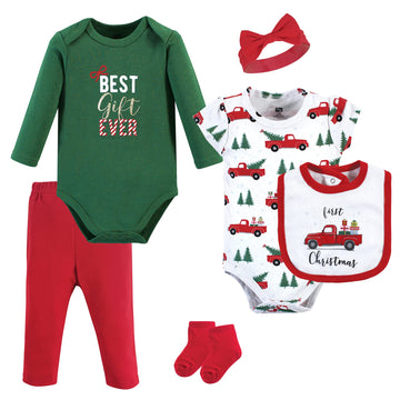 Hudson Baby Baby Girls Hudson Unisex Cotton Layette Set, Christmas Gift, 9-12 Months And Toddler T Shirt Set, Christmas Gift, Mo