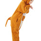 Canasour Kangaroo Onesie Halloween Kids Cosplay Costume For Girls Animal Unisex Outfuit One Piece Hooded Soft Pajamas Orange Par