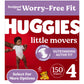 Huggies Size 4 Diapers, Little Movers Baby Diapers, Size 4 (22-37 Lbs), 150 Count, Packaging May Vary