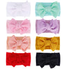 Insowni 8 Pack Big Bow Super Stretchy Nylon Headbands Turban Headwraps Hair Accessories For Baby Girls Toddlers Infants Kids