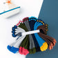 Jakidar 12 Pairs Baby Socks Cotton Crew Toddler Socks Grips Non Slip Bottom Kids Socks, Blue Green Brown 4-7T
