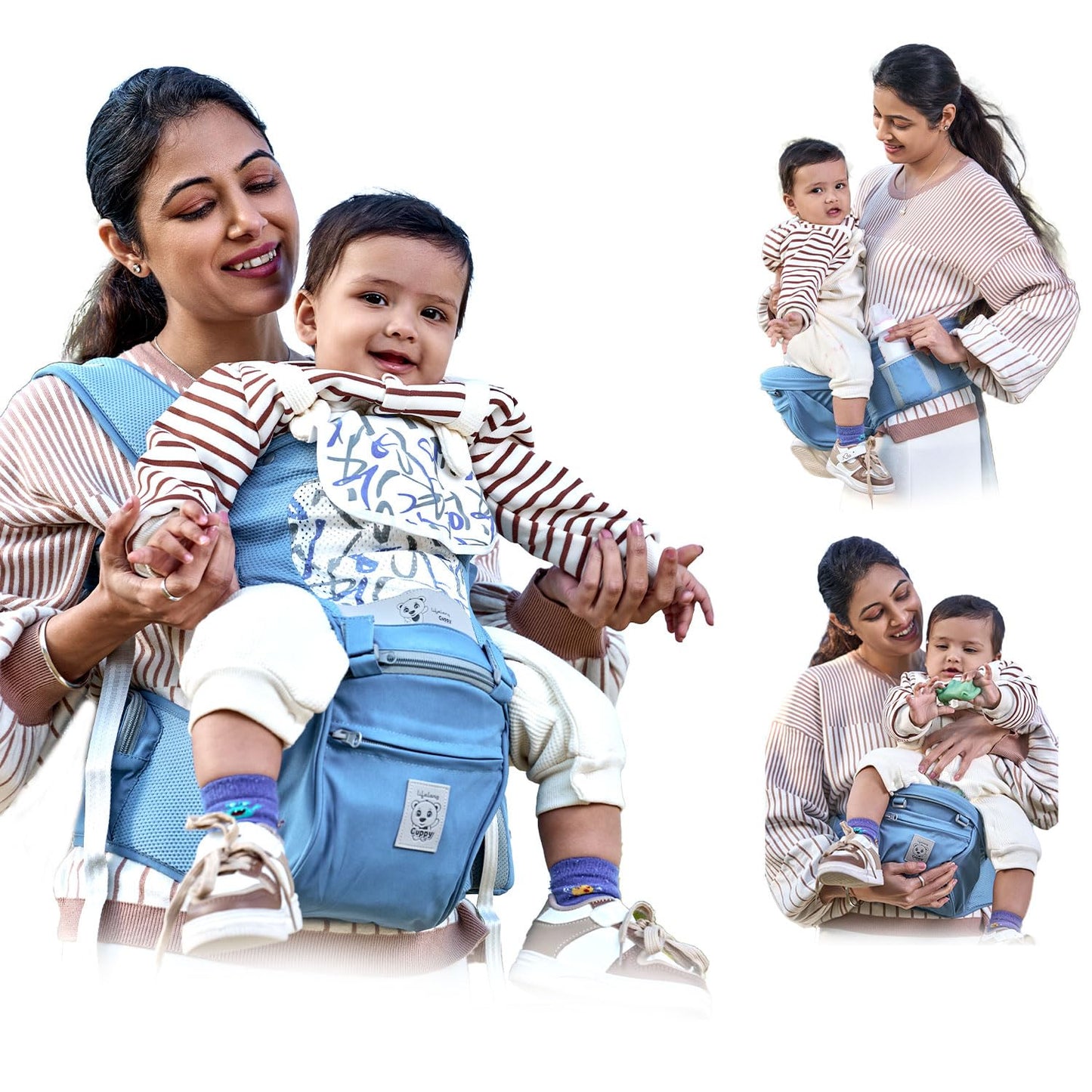Lifelong Baby Carrier For 0 To 3 Year Baby With Hipseat, Adjustable Belt, Newborn & Infant Carrier, Basket Style, Wrap Design, E