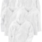 Simple Joys Kids 5-pack side snap longsleeve t-shirts Shirt, White, 3-6 months