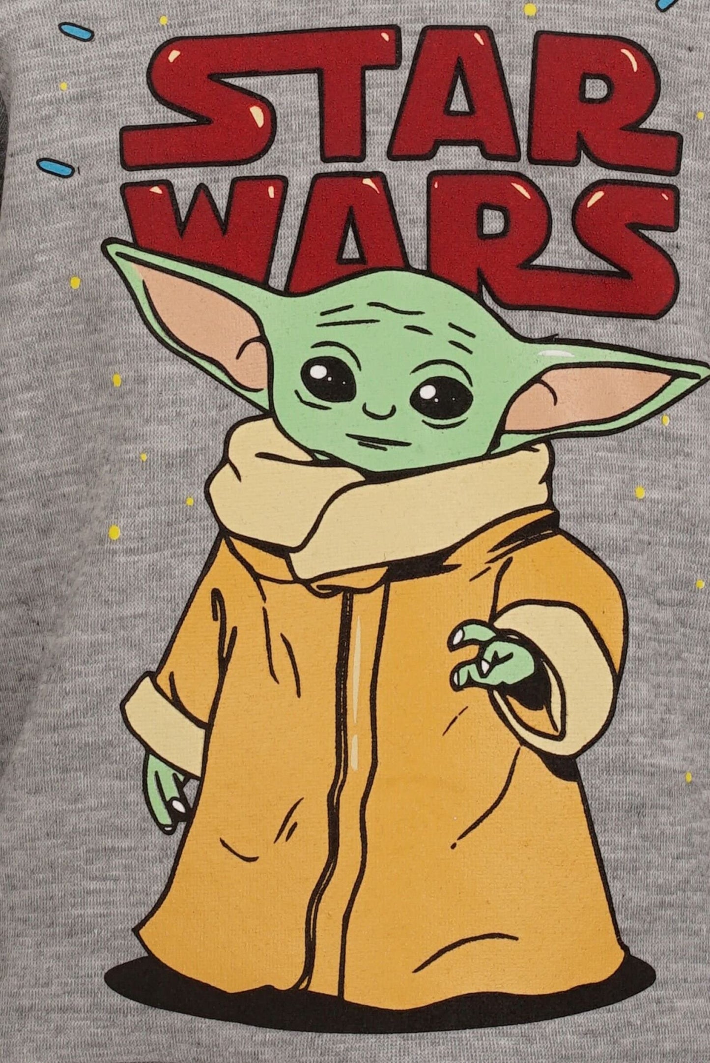 Star Wars The Mandalorian Grogu Toddler Boys Fleece Pullover Hoodie Gray 5T