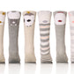 Color City Baby Knee High Socks Animal Warm Cotton Kids Toddler Boys Girls Boot Socks 1-6 Years (6 Pairs A)