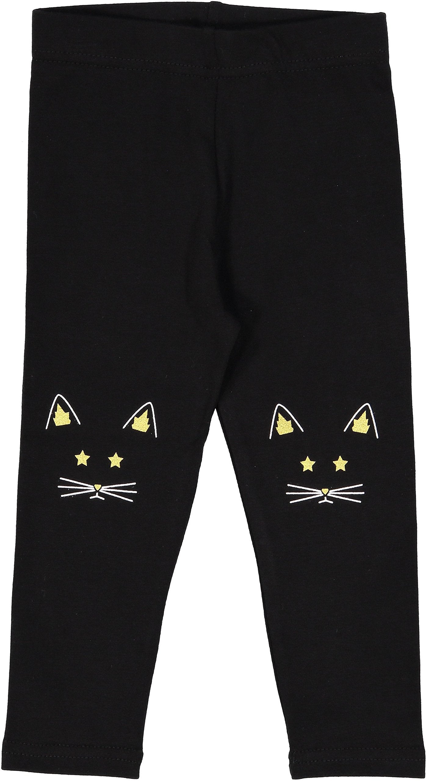 Noggi Girls Boys Unisex Little Kids Toddler Kitten Cotton Leggings (18 Months)