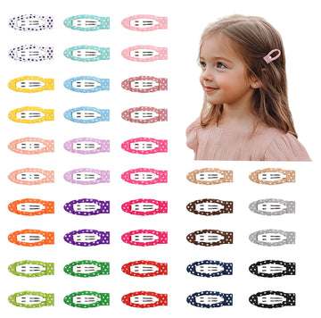 Ruyaa 40-Pack Baby Hair Clips And Toddler Hair Clips - 20 Colors Snap Clips For Girls,Baby Barrettes Premium Quality,Lightweight