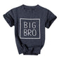 Mnlybaby Big Brother Shirt Toddler Baby Boy Promoted To Big Brother Announcement Tshirt Infant Short Sleeve Clothes Dark Grey