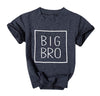 Mnlybaby Big Brother Shirt Toddler Baby Boy Promoted To Big Brother Announcement Tshirt Infant Short Sleeve Clothes Dark Grey