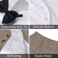 A&J Design Baby Suits For Boys Gentleman Wedding Formal Ring Bearer Plaid Outfit Dress Clothes Tuxedo Set Khaki 18-24 Months