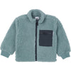 Gerber Unisex Baby Toddler Boys Girls Sherpa Fleece-Lined Zip Up Jacket, Medium Blue
