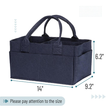 Mr. Pen- Baby Diaper Caddy Organizer, Navy Blue, Diaper Organizer, Car Diaper Caddy, Baby Caddy Organizer, Portable Diaper Caddy
