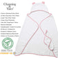 Channing & Yates Premium Boutique Hooded Baby Towels And Washcloth Set - Organic Viscose Made From Bamboo Baby Towel With Hood (