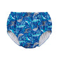 green sprouts Baby Boys Pull-up Reusable Absorbent and Toddler Swim Diaper, Royal Blue Sharks, 3T US