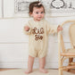 Visgogo Big Little Sister Matching Sweater Baby Girls Knitted One-Piece Outfits Toddler Brother Sweatshirt Clothes (Beige-Lil Si