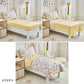 Joyreap 4 Piece Toddler Bedding Set- Cartoon Zoo Theme Animals Beige Design, Microfiber Toddler Bedding Comforter Set For Kids B