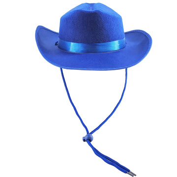 The Dreidel Company Cowboy Hat Western Hat, Dress Up Costume Clothes For Kids, Pretend Play, Party Favors (Blue Cowboy Hat)