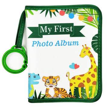 Boczif Baby Photo Album, Baby Memory Book 4X6', Baby Photo Album With Milestone Cards, Soft Photo Cloth Book Gift Set For Newbo