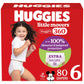 Huggies Size 6 Baby Diapers, Little Movers HuggFit 360 Baby Diapers with 360 Waistband, Size 6 (35+ lbs), 80 Count, Packaging Ma