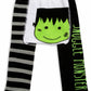 Pavilion Gift Company Izzy & Owie-Frankenstein Halloween 6-12 Month Unisex Baby Leggings, Orange, 6-12 M