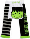 Pavilion Gift Company Izzy & Owie-Frankenstein Halloween 6-12 Month Unisex Baby Leggings, Orange, 6-12 M