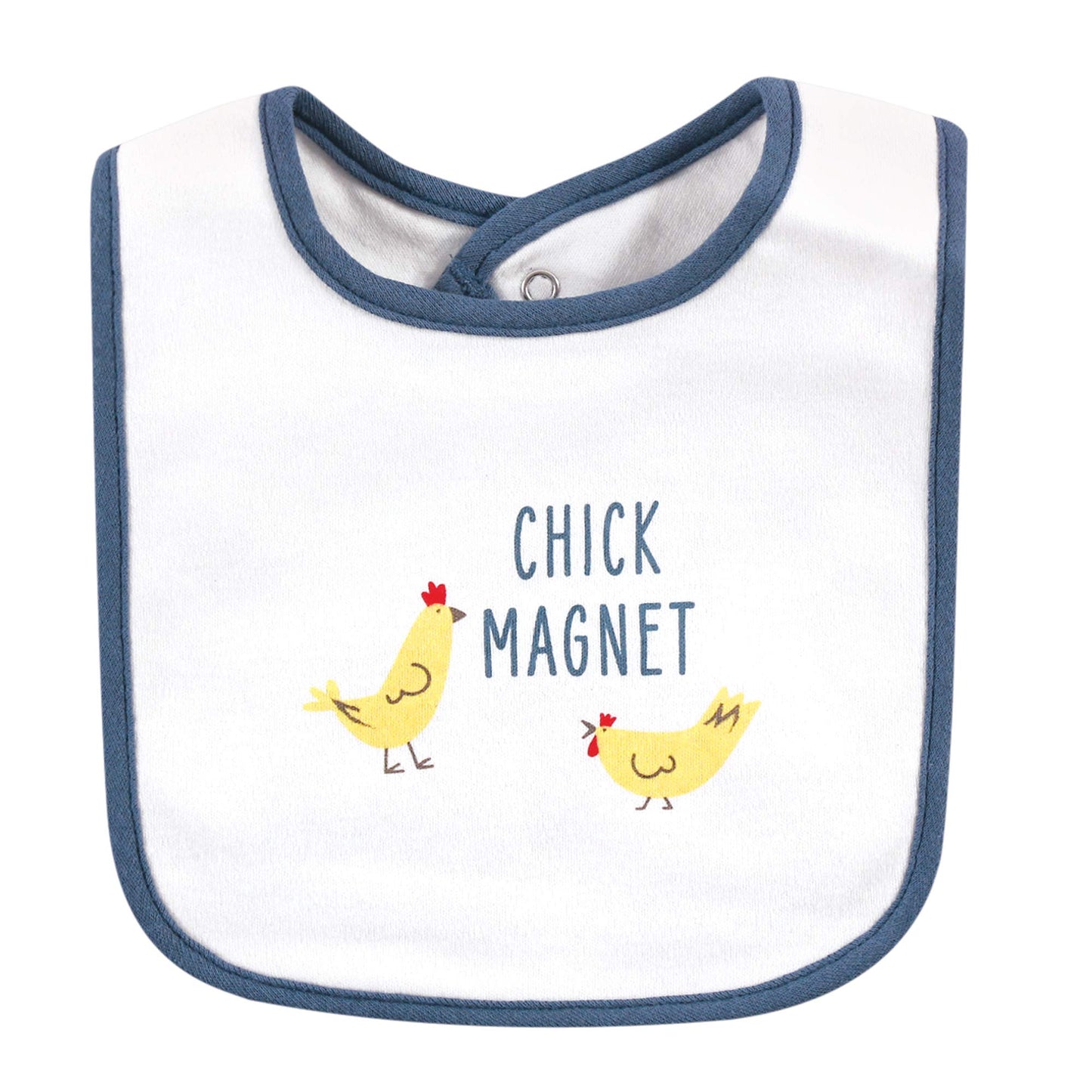 Hudson Baby Unisex Baby Cotton Bibs, Bacon My Heart, One Size