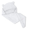 Mush Ultra Soft & Super Absorbent Bamboo Hooded Towel for Kids (1, White)