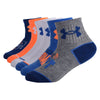 Under Armour Baby Boys Multi Pack Beast Essential Quarter Sock, Light Gray Heather, 0-6 Months