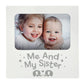 Kate & Milo Me and My Sister Picture Frame, Baby Sibling Keepsake Photo Display, Big Brother or Sis Gift, Elephants, 4    x 6   