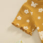 Kupretty Toddler Baby Girl Summer Clothes Ruffle Ribbed Knit Short Sleeves T-Shirt Tops + Shorts Cute Outfits Set (Ruffle Flower