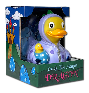 CelebriDucks - Duck The Magic Dragon - Floating Rubber Ducks - Collectible Bath Toy Gift for Kids & Adults of All Ages