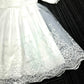 Baby Girls Long Sleeve Christening Dress Classic Embroidered Baptism Tulle Dress With Bonnet Ivory Size 6M