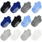 Tphon Non Slip Toddler Socks 12 Pairs Infant Baby Kids Grip Socks for Boy Girls Anti Skid Ankle Socks for 13 Year Children