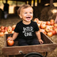 Wild One Boys 1St Birthday Shirt For Baby Boys First Birthday Outfit Black Shirt 12 Months