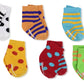 Trumpette Unisex-Baby Newborn Bright Cheeritoes Sock Set, Multi, Small(0-12)
