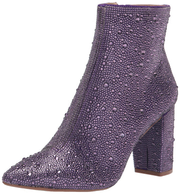 Betsey Johnson Blue Womens Cady Ankle Boot, Purple, 65