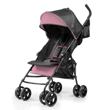 Summer Infant 3Dmini Convenience Stroller, Pink - Lightweight Stroller With Compact Fold, Multi-Position Recline, Canopy With Po