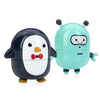 Nuby Silly Squirts Bath Toys, Easy to Clean Childrens Toy, Robot and Penguin, 2 Count