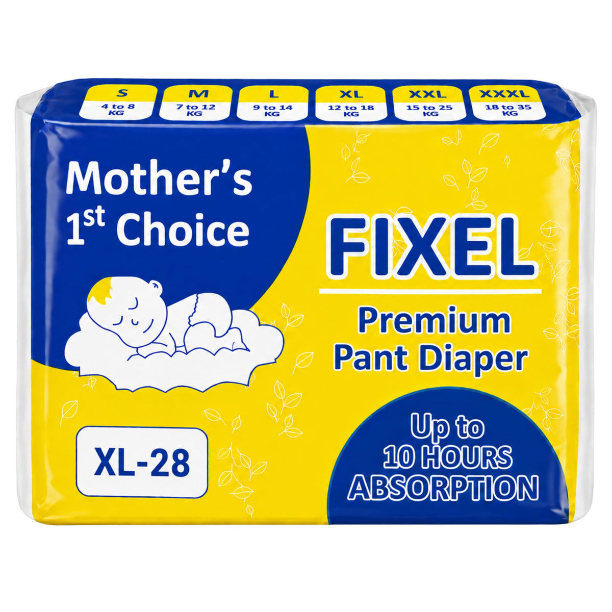 Fixel Baby Diaper Pants Extra Large Xl Size Pack Of 1 (28 Pieces)