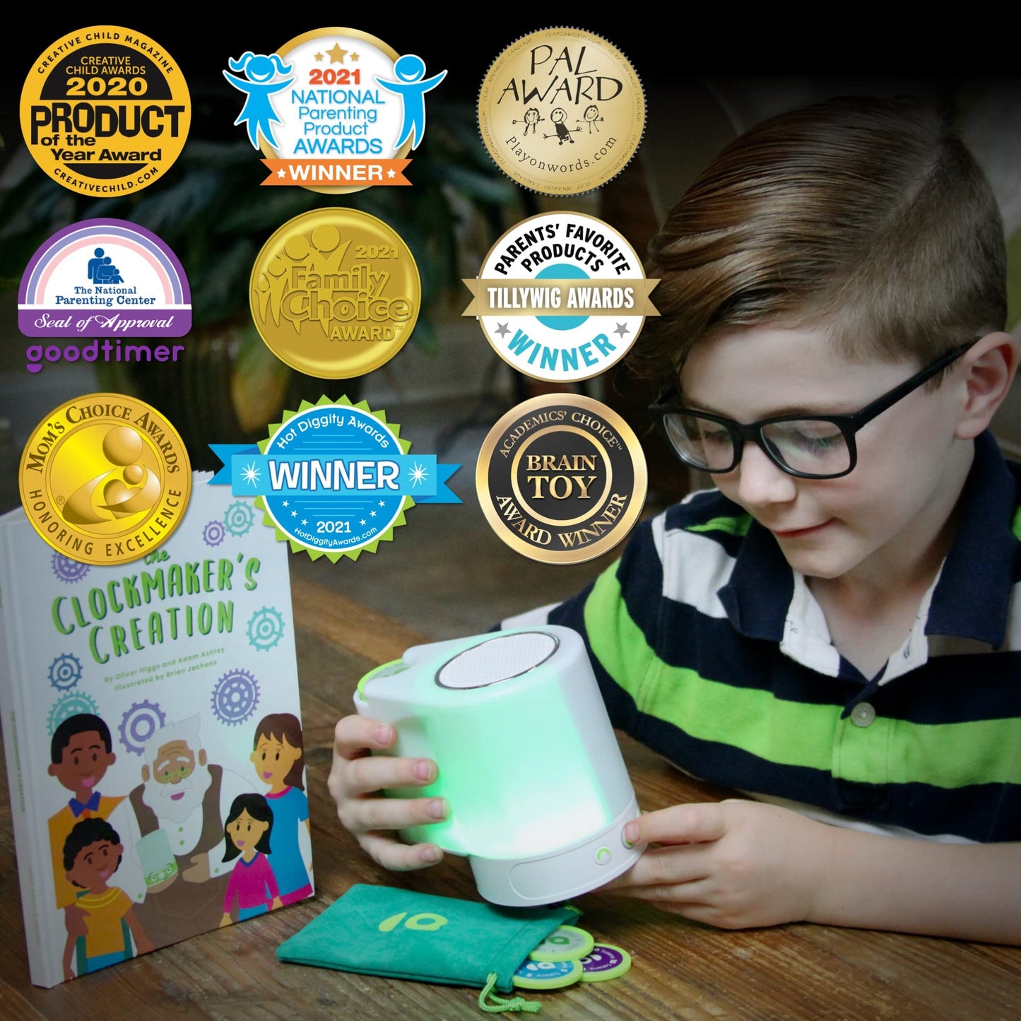 Goodtimer - Positive Reinforcement Activity for Kids and Parents. Replace Behavior and Reward Charts with a Visual Timer Toy and
