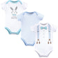 Little Treasure Unisex Baby Cotton Bodysuits, Boy First Easter, 0-3 Months