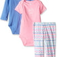 Carter'S Baby Girls 3 Pc Back Art 126G427, Purple, 12M